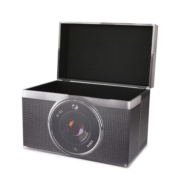 alvi Caja almacenaje Vintage Color gris Contenedor de almacenamiento original y bonito con forma de