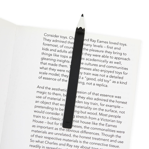 alvi Bookmark Graphite Black colour Original stationery product Pencil-shaped bookmark Fun gift for