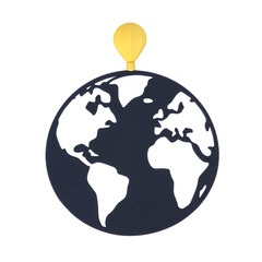 alvi Segnalibro Globetrotter Colore azurrro prodotti di cancelleria originale segnalibro Divertiment