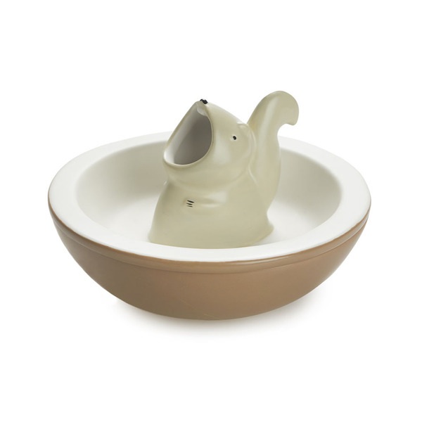 alvi Cuenco aperitivo Hungry Squirrel Bol para snacks 2 en 1 Con compartimento interior para cáscara