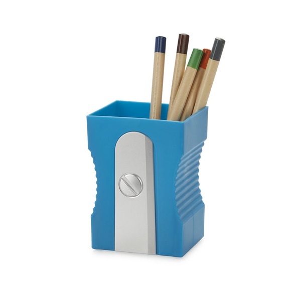 alvi Pot à crayons Sharpener Couleur bleu Gardez votre bureau rangé Pot à crayons original et amusan