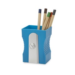 alvi Porta matite Sharpener Colore blu Mantenere la scrivania organizzata Originale e divertente a f