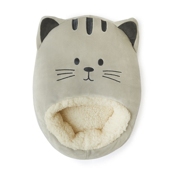 alvi Calienta pies Kitty Color gris Mantén calientes tus pies Bolsa suave y cómoda con diseño divert