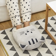 alvi Calienta pies Kitty Color gris Mantén calientes tus pies Bolsa suave y cómoda con diseño divert
