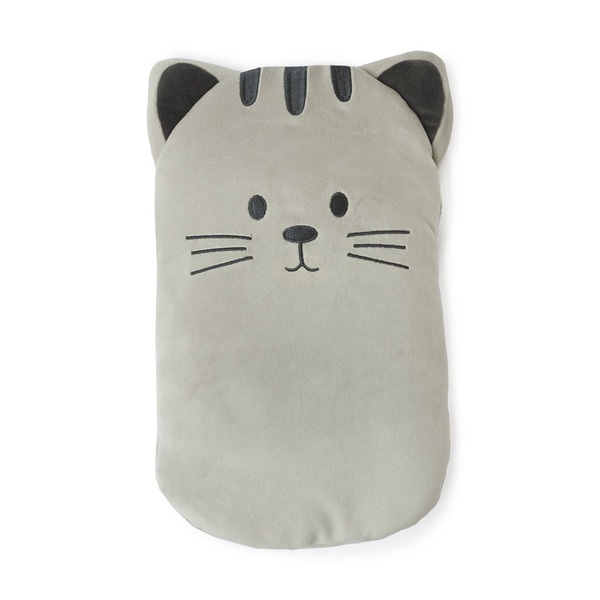 alvi Hot water bottle Kitty Gray colour Hot water bottle with a soft cat-shaped cover Rubber/polyest