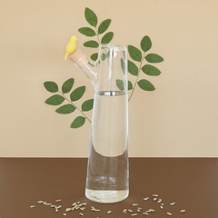 alvi Bottle Birdie Yellow colour Original 1 Liter bottle with lid and a bird-shaped finish Borosilic