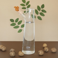 alvi Flasche Squirrel Farbe Braun Originelle Flasche mit einem Liter Fassungsvermögen mit Deckel und