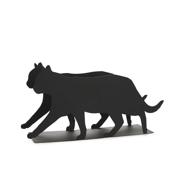 Balvi Revistero Feline Color negro Práctico y decorativo en forma de gato Hierro 21,5 cm