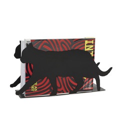 Balvi Zeitschriftenständer Feline Farbe Schwarz Praktisch und dekorativ in Katzenform Eisen 21,5 cm
