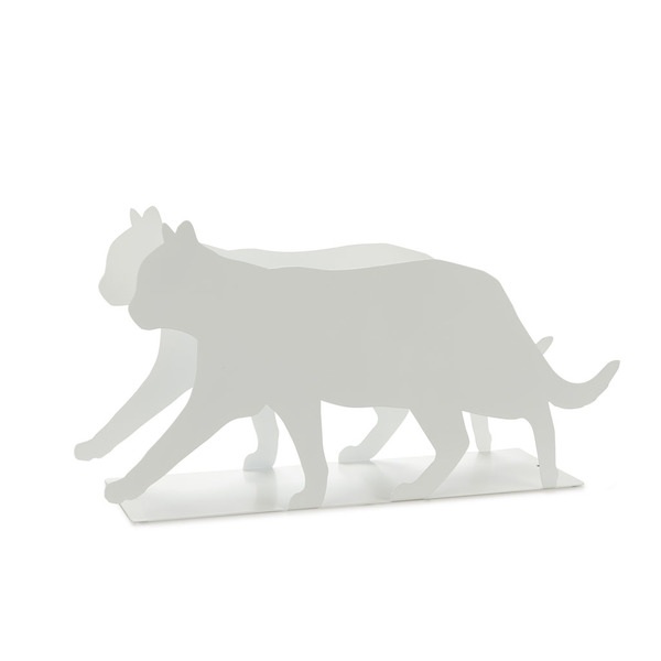 Balvi Portariviste Feline Colore bianco Pratico e decorativo a forma di gatto Ferro 21,5 cm