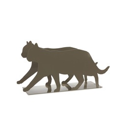Balvi Revistero Feline Color gris Práctico y decorativo en forma de gato Hierro 21,5 cm