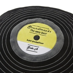 alvi Kissen Soundtracks Farbe Schwarz In Form einer Vinylschallplatte Mit gestickten Details Polyest