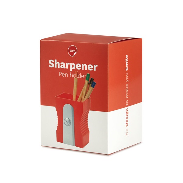 alvi Portalápices Sharpener Color rojo Mantén tu escritorio organizado Portalápices original y diver