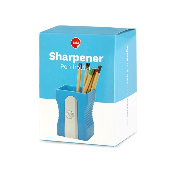 alvi Pot à crayons Sharpener Couleur bleu Gardez votre bureau rangé Pot à crayons original et amusan