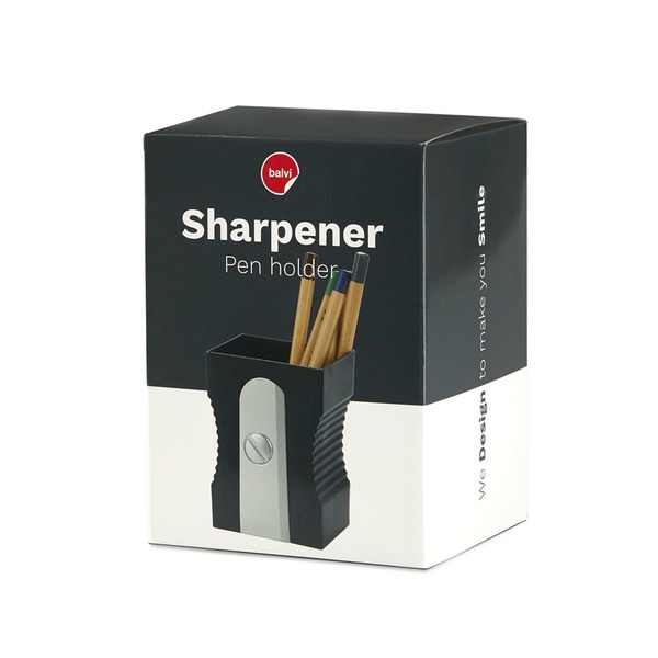 alvi Portalápices Sharpener Color negro Mantén tu escritorio organizado Portalápices original y dive