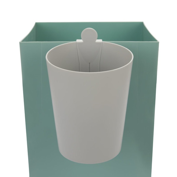 alvi Cestino carta MrRecycle Colore Grigio contenitore ausiliario per separare i rifiuti domestici P