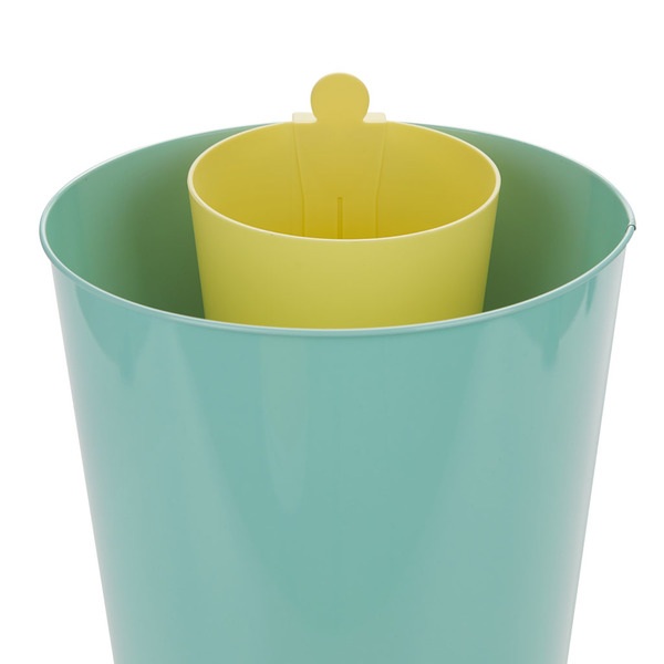 alvi Papelera MrRecycle Color amarillo Recipiente auxiliar para separar residuos domésticos Se puede
