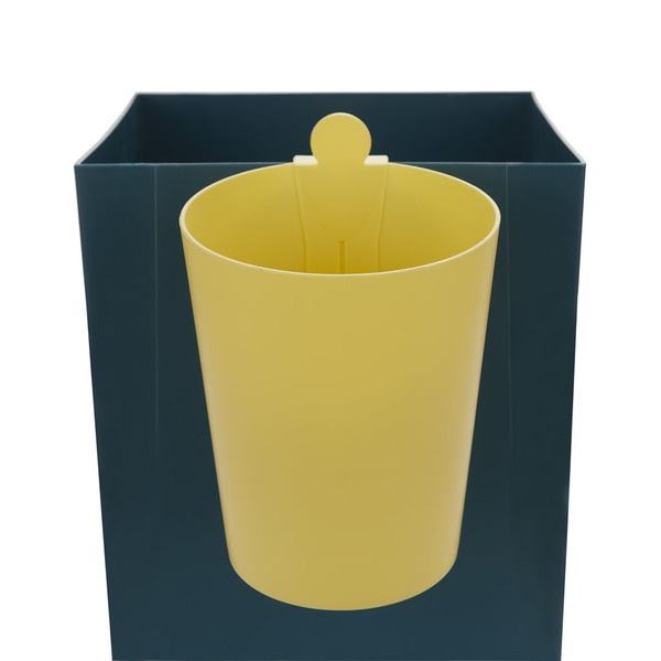 alvi Papelera MrRecycle Color amarillo Recipiente auxiliar para separar residuos domésticos Se puede