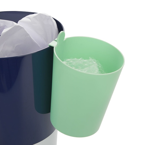 alvi Papelera MrRecycle Color verde Recipiente auxiliar para separar residuos domésticos Se puede co