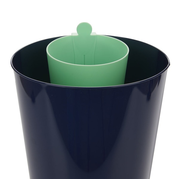 alvi Papelera MrRecycle Color verde Recipiente auxiliar para separar residuos domésticos Se puede co