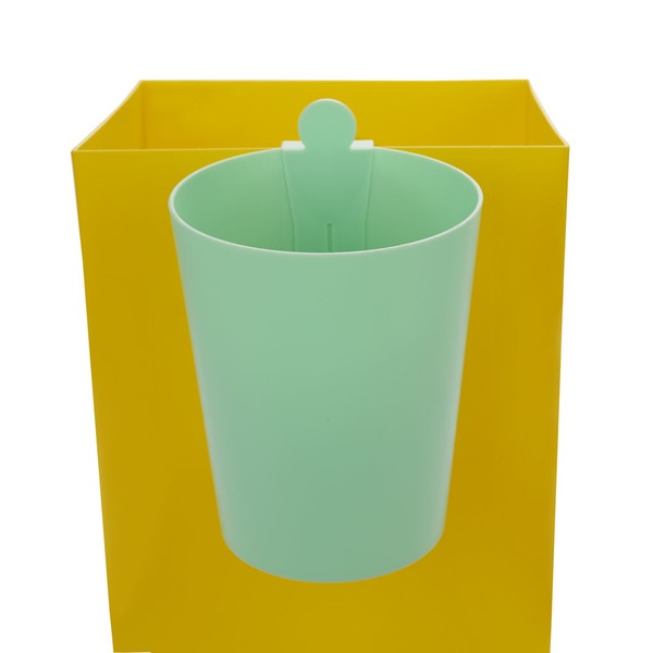 alvi Papelera MrRecycle Color verde Recipiente auxiliar para separar residuos domésticos Se puede co