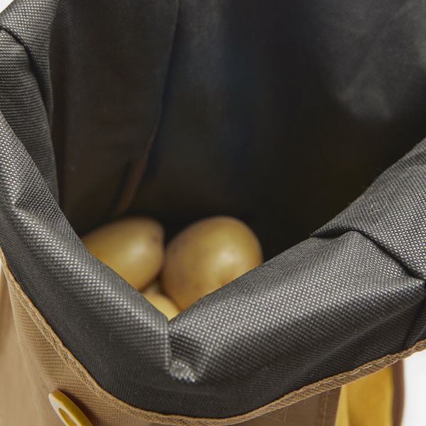 alvi Bolsas vegetales Super Fresh Color marron 3 bolsas Bolsa para vegetales tipo saco rústico, perf