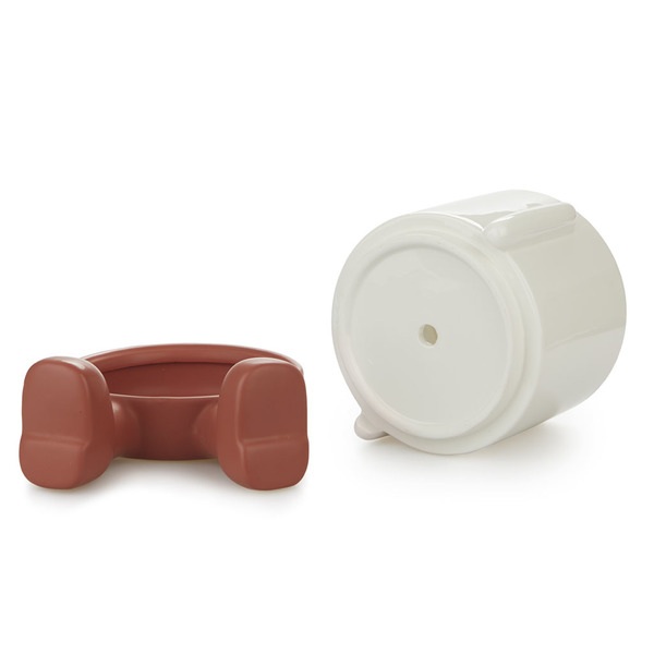 alvi Vaso da fiori MrSitty Colore rosso e bianco vaso a forma di pesonaje simpatico Con contenitore