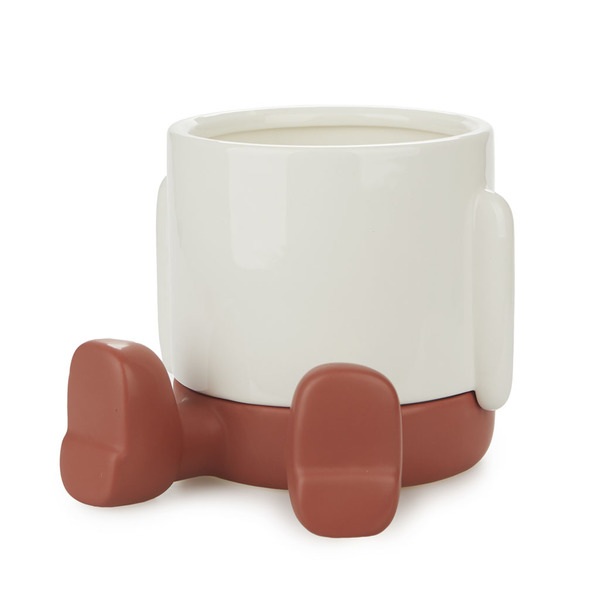 alvi Vaso da fiori MrSitty Colore rosso e bianco vaso a forma di pesonaje simpatico Con contenitore