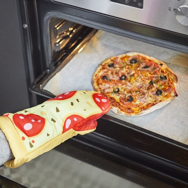 alvi Manopla cocina y horno Pepperoni Pizza En forma de porción de pizza Resistente al calor 250ºC P
