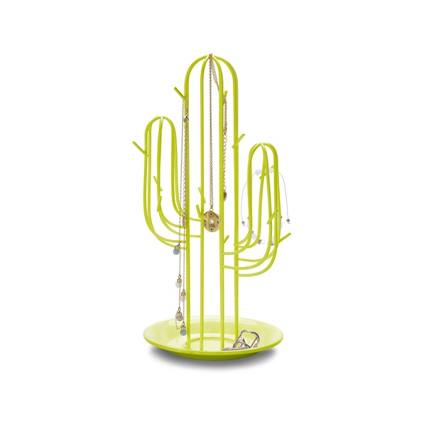alvi Soporte joyas Cactus Color verde Con forma de cactos Ideal para pulseras, collares y anillos Me