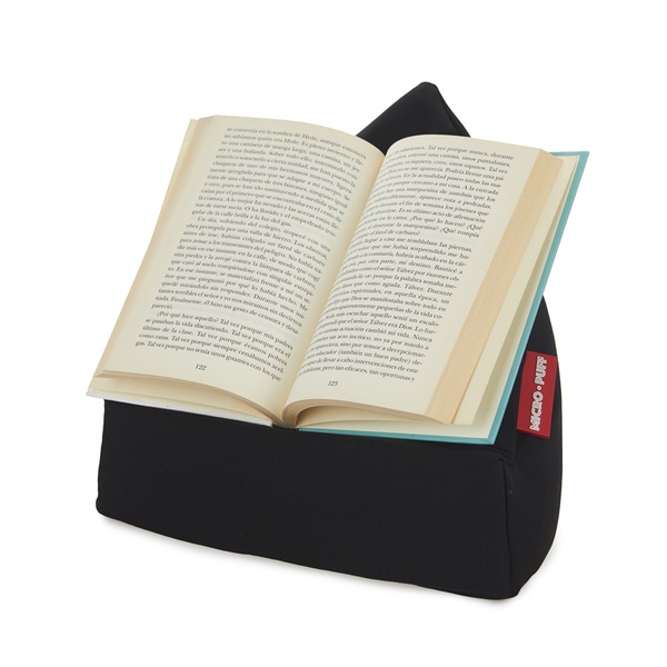 alvi Support tablette Micro Puff Couleur noir Coussin pour tablette, smartphone, e-books Déhoussable