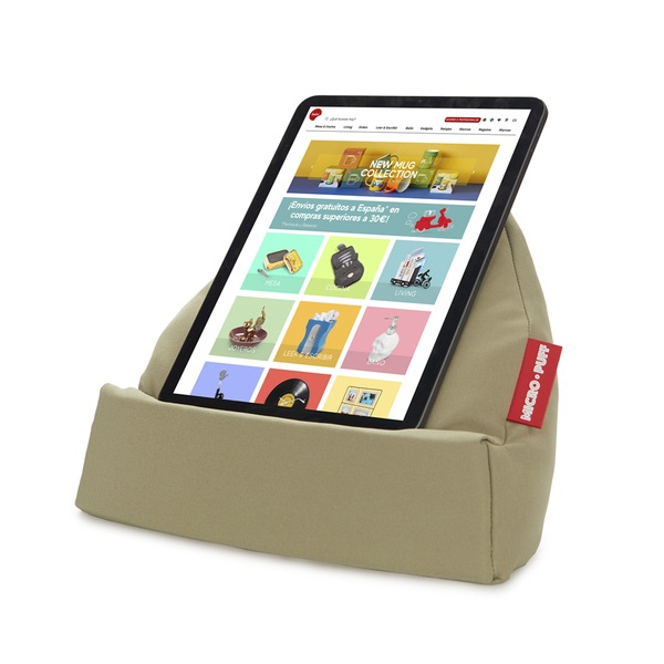alvi Support tablette Micro Puff Couleur vert Coussin pour tablette, smartphone, e-books Déhoussable
