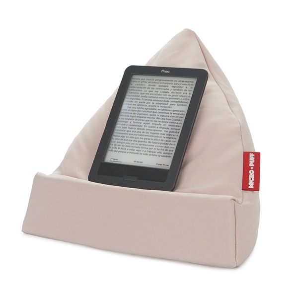 alvi Soporte Tablet Micro Puff Color rosa Cojín para tablet, smartphone, e-books Desenfundable Con b