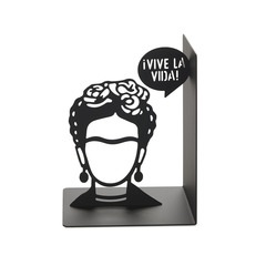 Balvi Bookend Frida Colour black Decorative bookend with iconic Frida figure Iron 17 cm