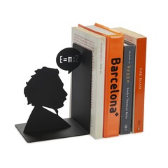 Balvi Bookend Einstein Colour black Decorative bookend with iconic Albert Einstein figure Iron 17 cm