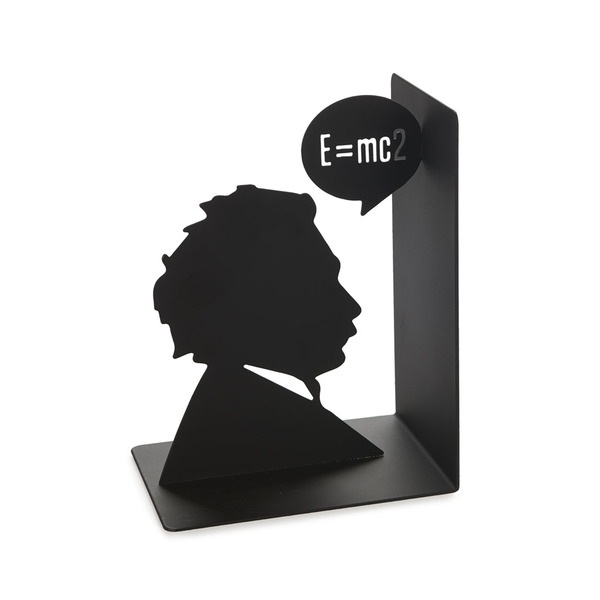 Balvi Bookend Einstein Colour black Decorative bookend with iconic Albert Einstein figure Iron 17 cm