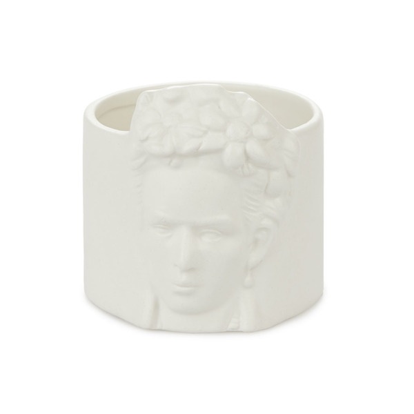 alvi Mini pot de fleur Frida Couleur blanc Pot pour petites plantes Idéal pour des cactus Céramique