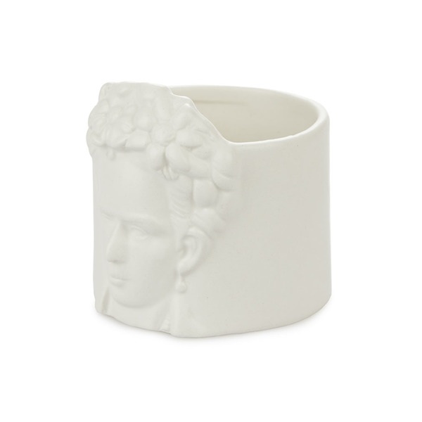 alvi Mini pot de fleur Frida Couleur blanc Pot pour petites plantes Idéal pour des cactus Céramique