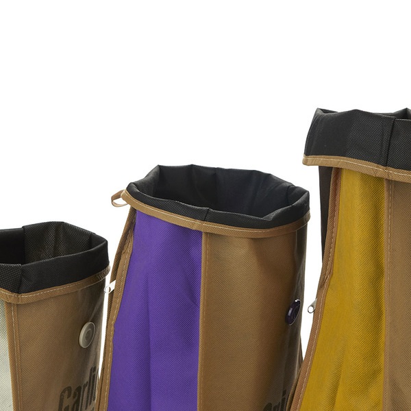 alvi Bolsas vegetales Super Fresh Color marron 3 bolsas Bolsa para vegetales tipo saco rústico, perf