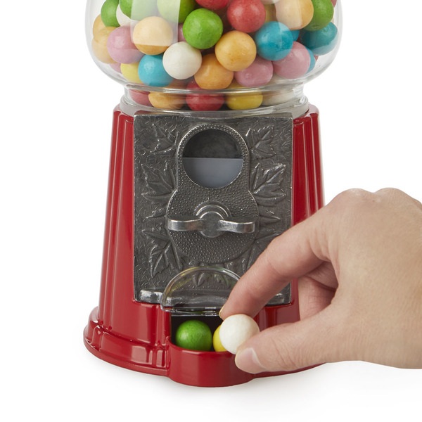 alvi gumball machine American Dream Red Coin bank and dispenser for candy, gum, chocolates, nuts Wor