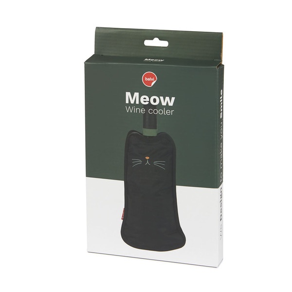 alvi Weinkühler Meow Schwarz Farbe Chiller Hülse Katze förmigen Flasche Wein Mit elastischen Bändern