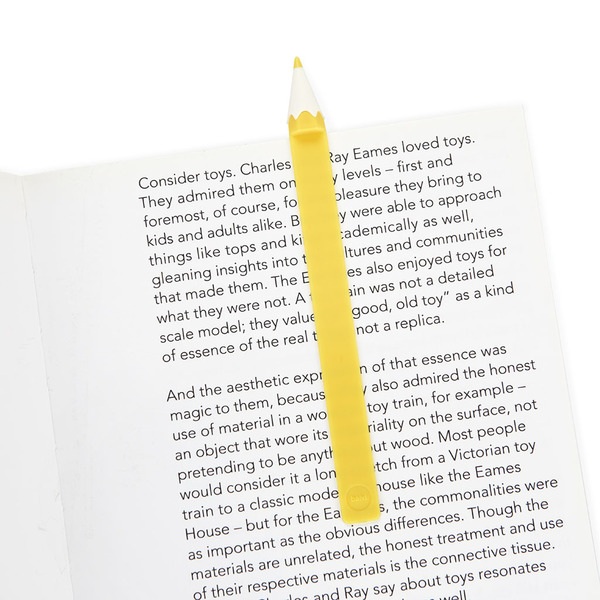 Balvi Marque-page Color Pencils Couleur : jaune En forme de crayon de couleur