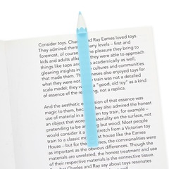 alvi Marcapáginas Color Pencil Color azul En forma de lápiz de color Divertido Regalo para lectores