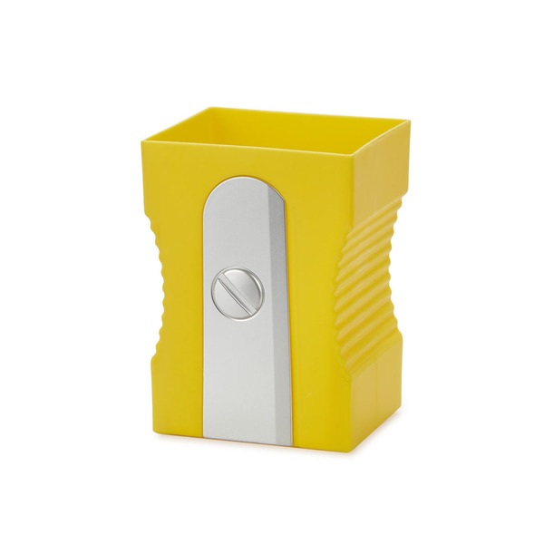 alvi Pot à crayons Sharpener Couleur jaune Gardez votre bureau rangé Pot à crayons original et amusa