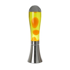 Balvi Lava lamp Magma Silver /Colour Yellow Decoration Object size XL Aluminium/glass 45cm