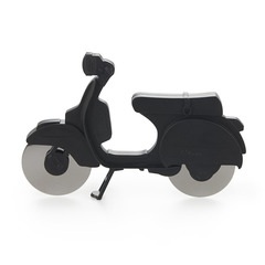 Balvi Corta pizza Scooter Color negro Plástico/inox