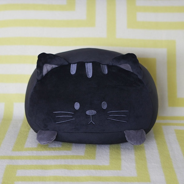 Balvi Cojín Kitty Color negro Forma de gato Suave y muy blando PoliésterMUY SUAVE