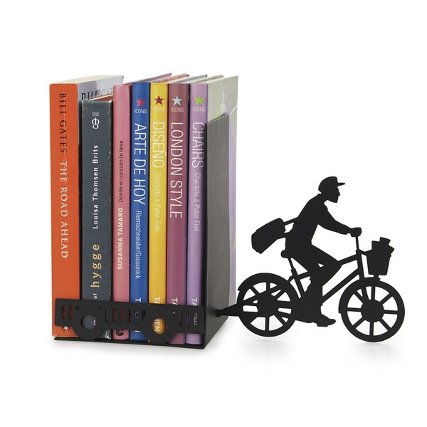 Balvi Bücherstütze Postman Farbe schwarz Dekorativ MetallDEINE BÜCHER SIND IN SICHERHEIT