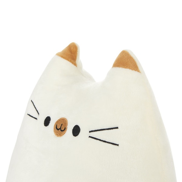 Balvi Cojín Kitty Color blanco Forma de gato Suave y muy blando Poliéster