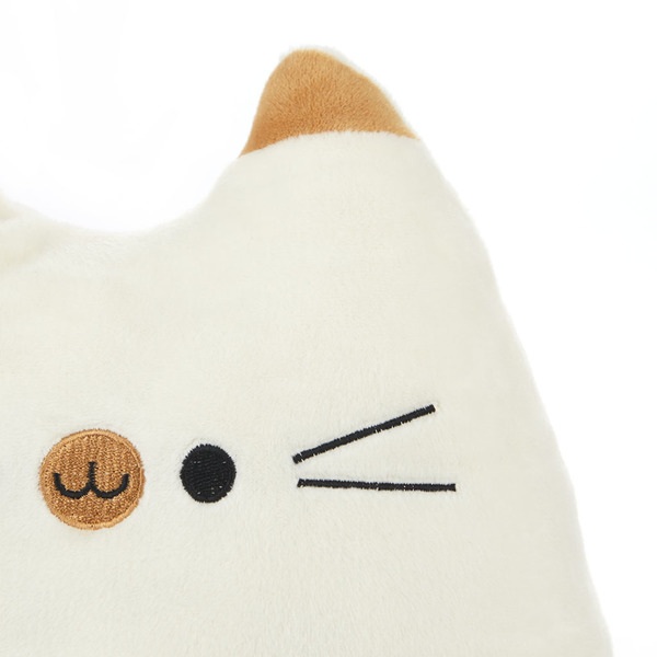 Balvi Cojín Kitty Color blanco Forma de gato Suave y muy blando Poliéster